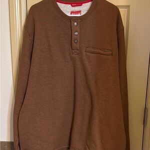 Coleman Brown Henley Sweatshirt
